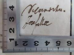 - (Mock, Josef), Von Hand: Autogramm, Notiz; '[?].
Josef Mock'. 