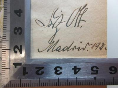 - (Olf, Fritz), Von Hand: Autogramm, Ortsangabe, Datum; 'Fritz Olf
Madrid. 1921'. ;13 N 121 : Diccionario enciclopédico ilustrado de la lengua española