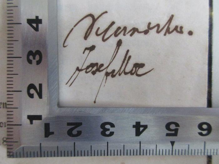 - (Mock, Josef), Von Hand: Autogramm, Notiz; '[?].
Josef Mock'. ;14 B 137 : E. Renan's Leben Jesu (1864)