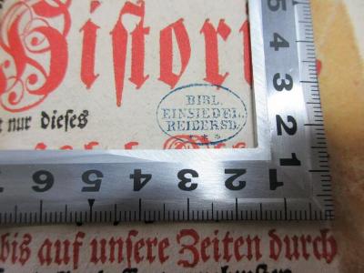 - (Schlossbibliothek Der Grafen Von Einsiedel Reibersdorf), Stempel: Name; 'Bibl.
Einsiedel.
Reibersd.'. ;14 F 1047&lt;2&gt; : Preußische und brandenburgische Reichs- und Staats-Historie : Worinnen nicht nur dieses Königlichen Chur-Hauses hohe Abkunfft von einer gantz neuen Stamm-Wurtzel hergeleitet ..., Sondern auch von denen vorigen Beherrschern seiner weit ausgebreiteten Länder und Staaten ... eine zulängliche Nachricht ertheilet wird (1735)
