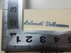- (Volkmann, Helmuth), Stempel: Name; 'Helmuth Volkmann'. 