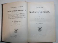3 C 159-9,3 : Deutsches Konkursprozessrecht : mit einem Register (1899)