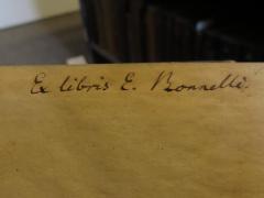 - (Bonnelli, E.), Von Hand: Exlibris, Name, Autogramm; 'Ex Libris E. Bonnelli'. 