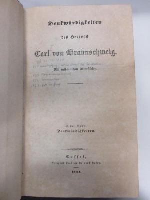 14 F 427-1/2 : Denkwürdigkeiten (1844)