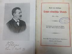 14 F 926 : Letzte römische Briefe 1882 - 1894 (1924)