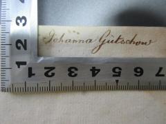 - (Gütschow, Johanna), Von Hand: Autogramm; 'Johanna Gütschow'. 