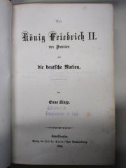 14 F 450 : Der König Friedrich II. von Preussen und die deutsche Nation (1860)