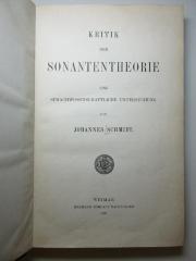 14 I 82 : Kritik der Sonantentheorie : eine sprachwissenschaftliche Untersuchung (1895)