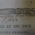 Ct 1170 3: Les mille et un jour. Contes persans (1717)