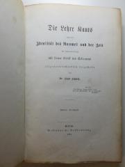 14 G 344 : Die Lehre Kants von der Idealität des Raumes und der Zeit : im Zusammenhange mit seiner Kritik des Erkennens allgemeinverständlich dargestellt : gekrönte Preisschrift (1883)
