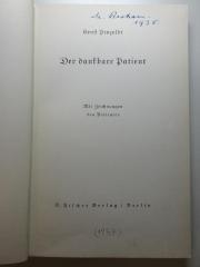 14 L 193 : Der dankbare Patient : mit Zeichnungen des Patienten (1937)