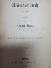 14 L 200 : Wanderbuch : 1825 - 1873 (1874)