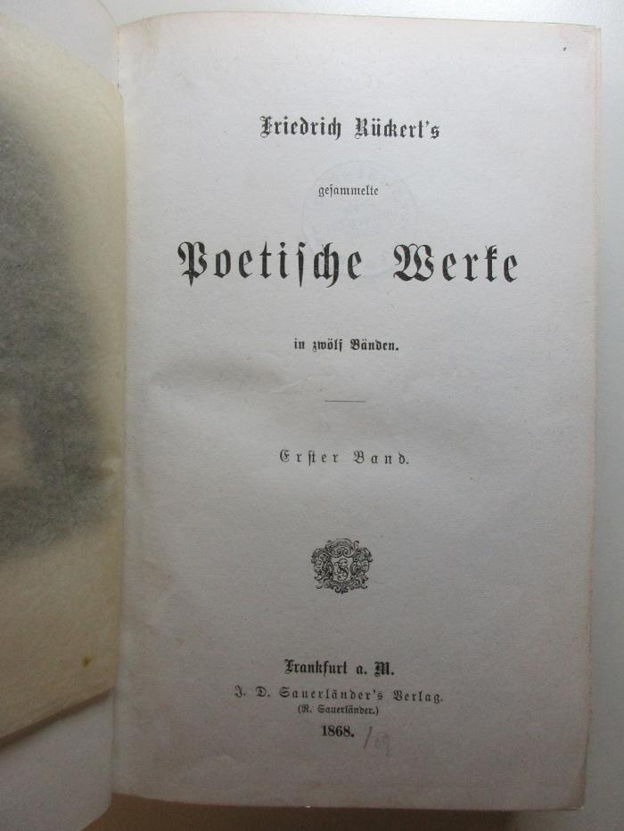 14 L 261-1 : Lyrische Gedichte (1868)