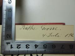 - (Grosse, Käthe), Von Hand: Autogramm, Datum; 'Käthe Grosse.
4. Juli 192[?]'. 