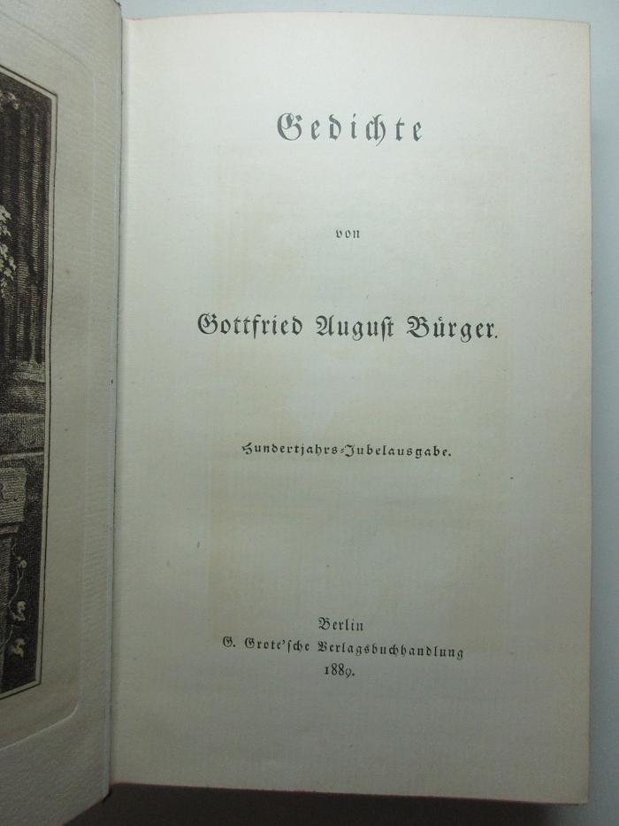 14 L 428-1 : Gedichte (1889)