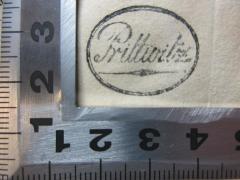 - (Prittwitz), Stempel: Name; 'Prittwitz'. 