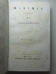 14 L 677-7 : Gedichte (1812)