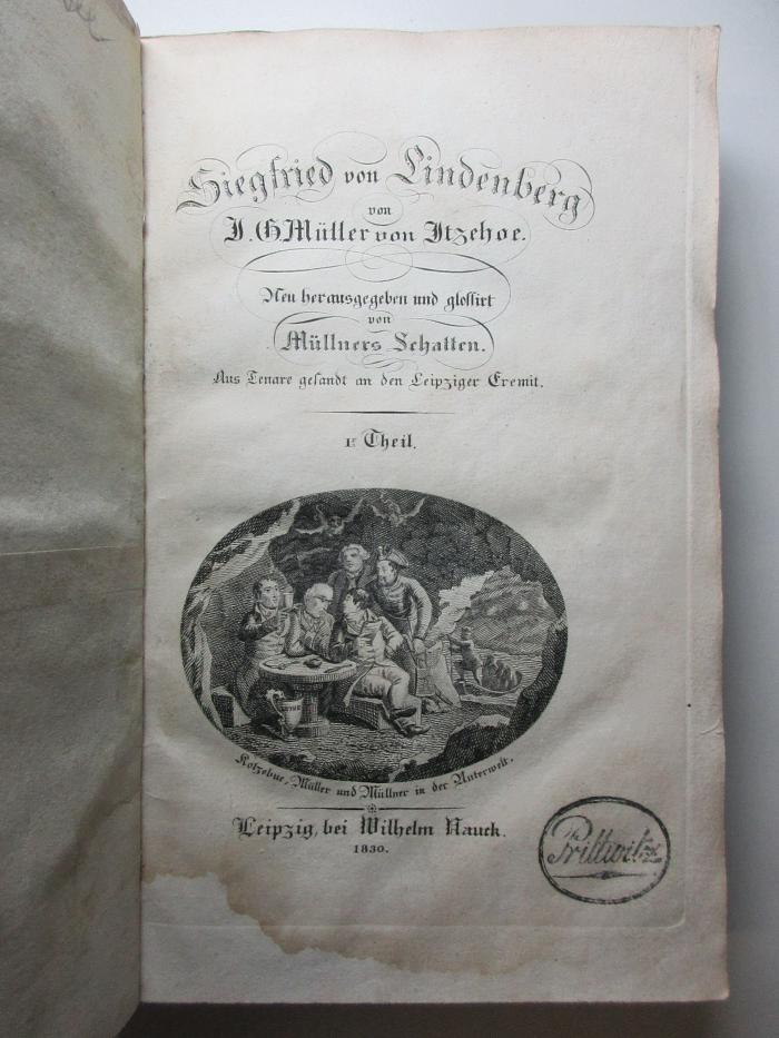 14 L 453&lt;*&gt;-1 : Siegfried von Lindenberg : aus Tenare gesandt an den Leipziger Eremit (1830)