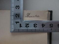 - (Buske, Walter), Von Hand: Autogramm; 'Buske.'. 