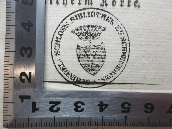 14 L 681-1 : Briefe der Schweizer Bodmer, Sulzer, Geßner (1804, erschienen 1805);- (Schloss Bibliothek zu Schoenbrunn. v. Schindel), Stempel: Wappen, Name; 'Schloss Bibliothek zu Schoenbrunn. v. Schindel :'. 