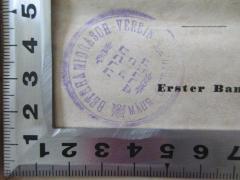 - (Beth Hamidrasch Verein Mähr.-Ostrau), Stempel: Name, Ortsangabe, Abbildung; 'deutsch
Bethhamidrasch-Verein 
Mähr.-Ostrau

hebräisch: hevrah bet-midrash'. 