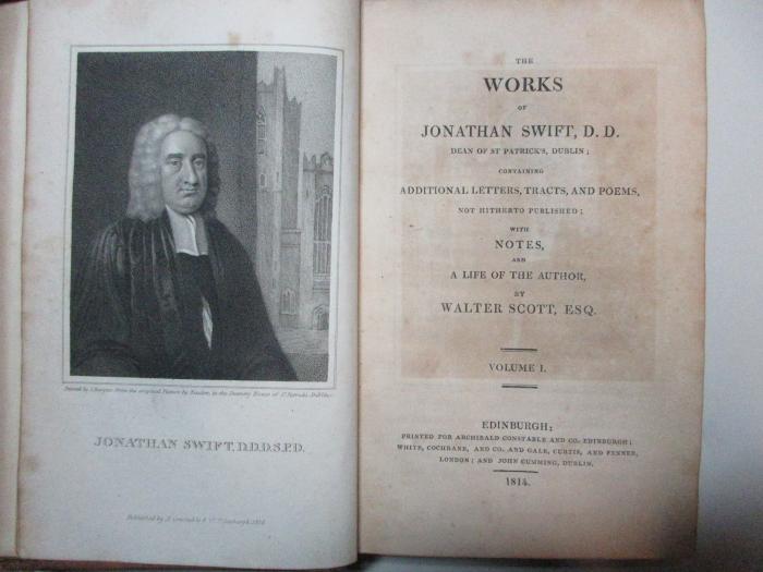 14 M 354-1 : The works of Jonathan Swift : containing additional letters, tracts, and poems, not hitherto published : with notes and a life of the author (1814)