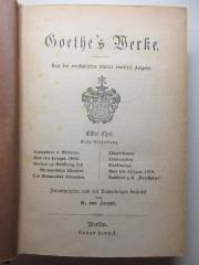 14 L 731-11 : Paläophron u. Neoterpe. Was wir bringen. 1802. Vorspiel zur Eröffnung des Weimarischen Theaters. Des Epimenides Erwachen. Theaterszenen. Theaterreden. Maskenzügen. Was wir bringen. 1814. Nachspiel z. d. "Hagestolzen" (1868)