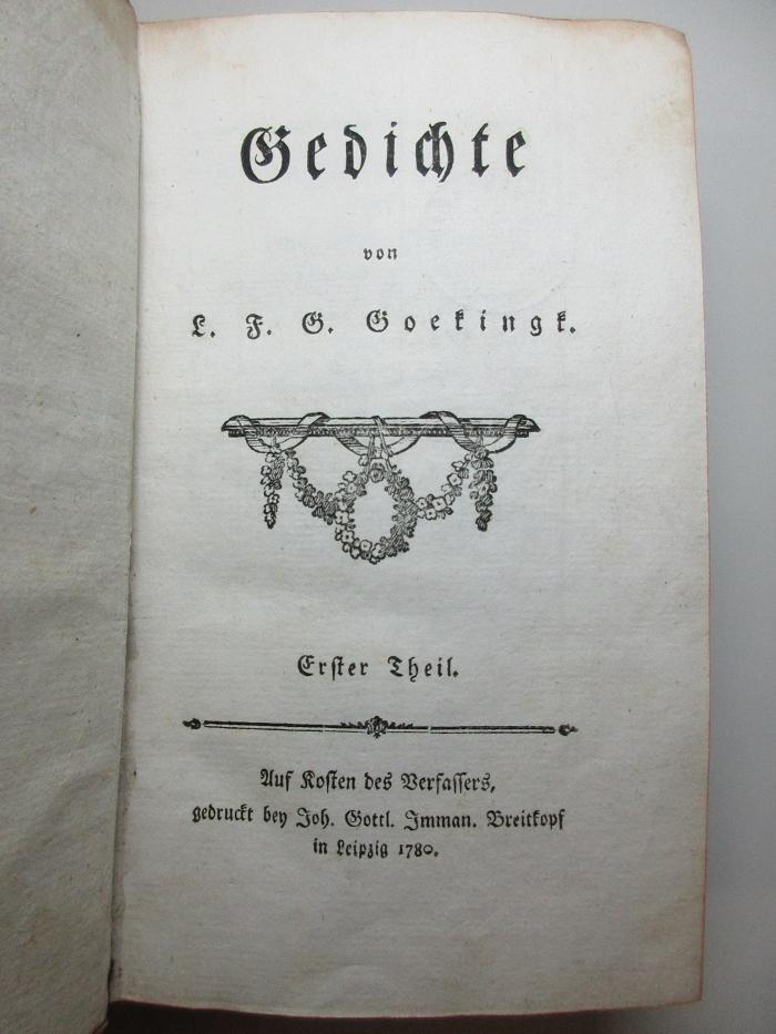 14 L 844-1/2 : Gedichte (1780)