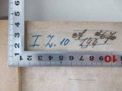 - (Israelitische Cultusgemeinde Mährisch-Ostrau;Beth Hamidrasch Verein Mähr.-Ostrau), Von Hand: Nummer; 'I. Z. 10 ef A67
144'. 