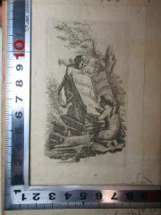- (Nicolai, (Christoph) Friedrich), Etikett: Exlibris, Name, Abbildung; 'Friederici Nicolai et Amicorum'.  (Prototyp)