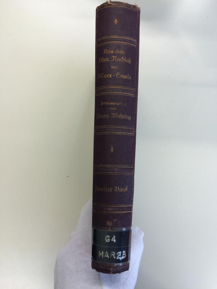 G 4 MAR 25 (ausgeschieden) : Aus dem literarischen Nachlass von Karl Marx und Friedrich Engels 1841 bis 1850
Von Juli 1844 bis November 1847 (1920)