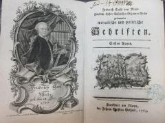 15 A 195-1 : Friderich Carls von Moser Fürstlich-Hessen-Casselischen Geheimen Raths gesammelte moralische und politische Schriften (1763)