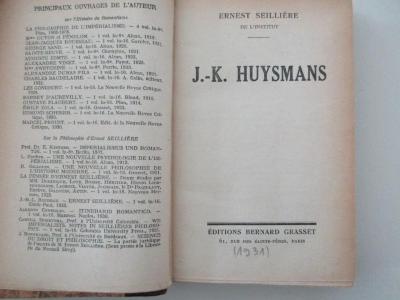 14 N 279 : J.-K. Huysmans (1931)