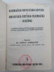 14 Q 48&lt;a&gt;-1 : Njemačko-hrvatsko-srpski dio (1929)