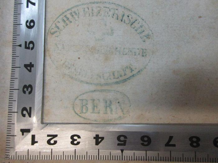 - (Schweizerische Naturforschende Gesellschaft), Stempel: Name, Ortsangabe; 'Schweizerische Naturforschende Gesellschaft.
Bern'.  (Prototyp);14 S 50&lt;4&gt;-1,2 : Caroli a Linné species plantarum : exhibentes plantas rite cognitas, ad genera relatas cum differentiis specificis, nominibus trivialibus, synonymis selectis, locis natalibus, secundum systema sexuale digestas (1797)