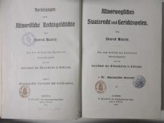 15 C 41-1 : Altnorwegisches Staatsrecht und Gerichtswesen. Altnorwegisches Staatsrecht (1907)