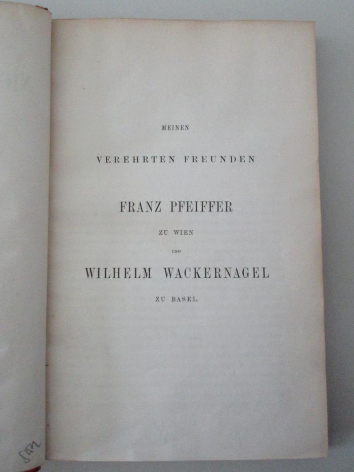 15 B 10 : Nicolaus von Basel: Leben und ausgewählte Schriften (1866)