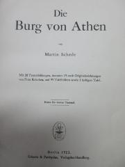 15 F 405 : Die Burg von Athen (1922)
