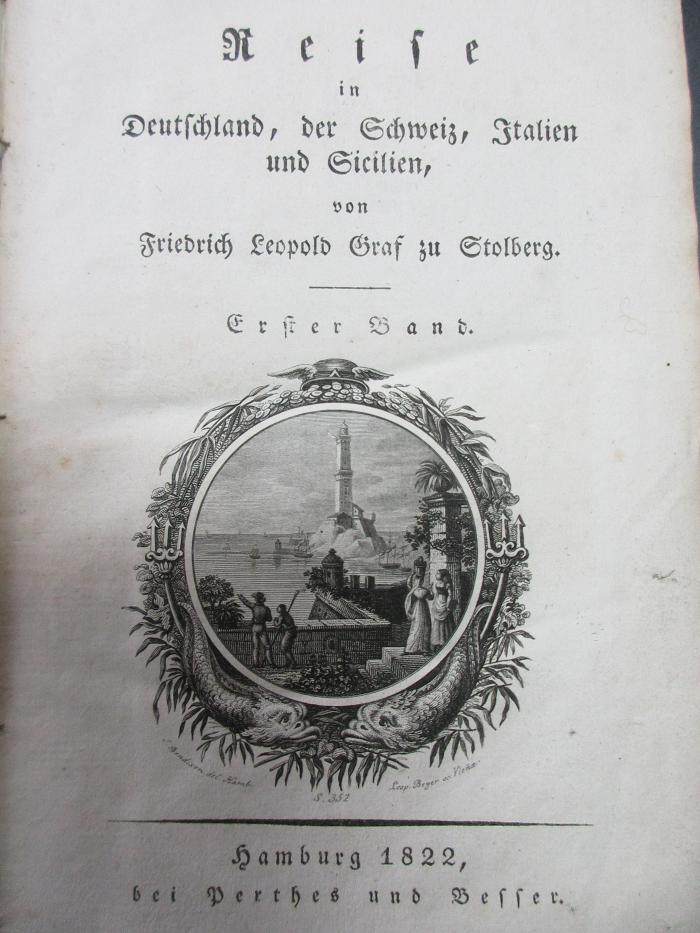 15 E 50-1 : Reise in Deutschland, der Schweiz, Italien und Sicilien (1822)