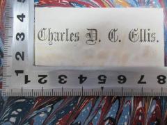 - (Ellis, Charles D. C.), Etikett: Name; 'Charles D. C. Ellis.'. 