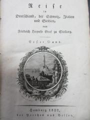 15 E 50-1 : Reise in Deutschland, der Schweiz, Italien und Sicilien (1822)