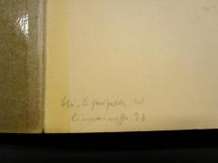 - (Bechtel, [?]), Von Hand: Notiz; 'Bln.-Lichtenrade. W.
Limonenstr. 26'. 