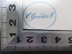 - (C. Gerold &amp; S.), Stempel: Name; 'C. Gerold &amp; S.'. 