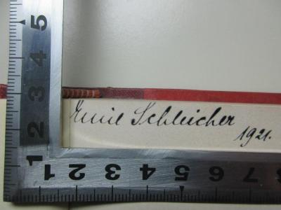 - (Schleicher, Emil), Von Hand: Autogramm, Datum; 'Emil Schleicher 1921.'. ;18 L 197 : Emanuel Geibel als Mensch und Dichter : mit ungedruckten Briefen, Gedichten und einer Autobiographie Geibels : mit einem Bilde Emanuel Geibels (1915)