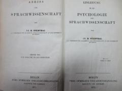 15 I 104-1 : Die Sprache im Allgemeinen : Einleitung in die Psychologie und Sprachwissenschaft (1871)