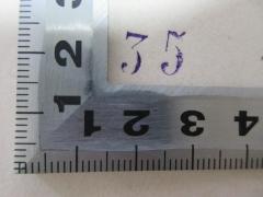 - (Wachter, Joh.), Stempel: Nummer; '35'. 