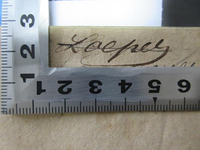 -, Von Hand: Autogramm; 'L[o]epey[?]';1 L 227-2 : Oden (1798)