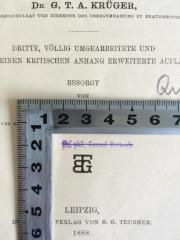 - (Benjamin, Conrad), Stempel: Name; 'Dr. phil. Conrad Benjamin'. 