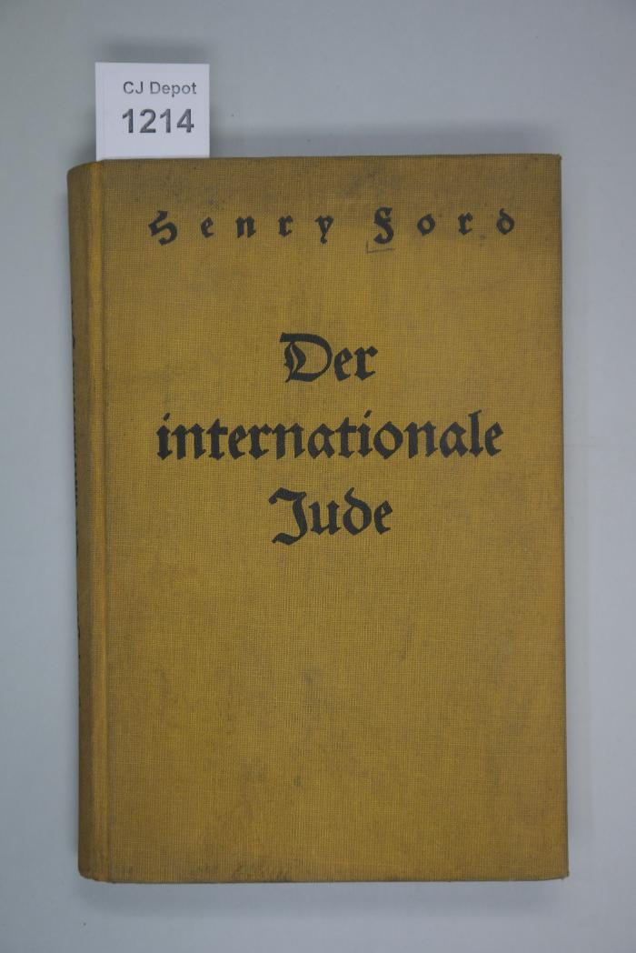  Der internationale Jude. (1933)