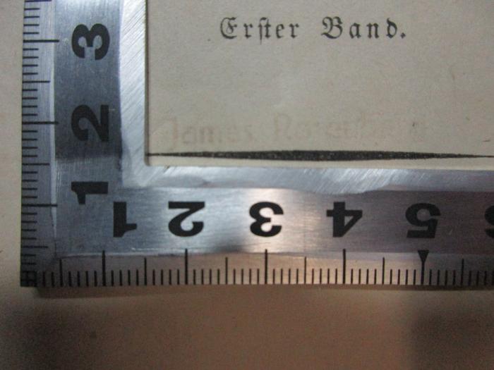 1 L 261&lt;2&gt;-1/3 : Phantasus : eine Sammlung von Märchen, Erzählungen und Schauspielen (1844);- (Rosenberg, James), Stempel: Name; 'James Rosenberg'. 